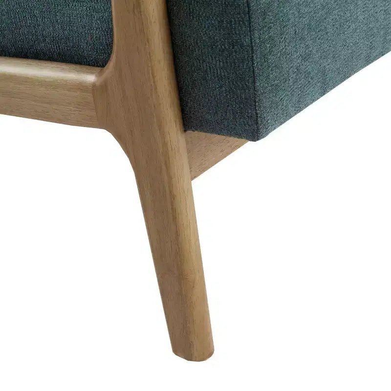 Okak Leisure Accent Chair with Comfy Upholstery 1pc Solid Wood Mid-Century Stylish Reading Armchair for Living Room Bedroom Waiting Room