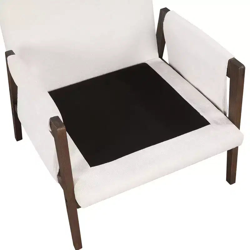 Okak Modern Velvet Accent Chair Living Room Chair with Upholstered Mid-Century Stylish Armchair with Rubber Wood Legs for Reading Room Bedroom