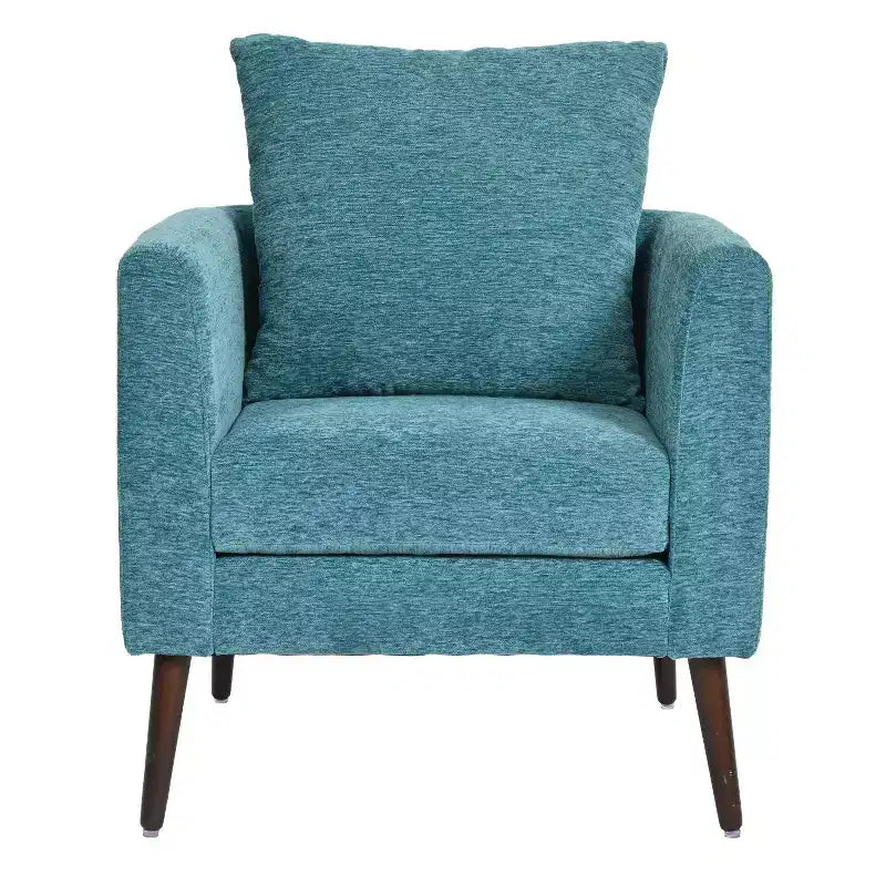 Fauteuil d'appoint rembourré moderne Okak pour chambre à coucher, fauteuil de salon confortable pour salon, appartement