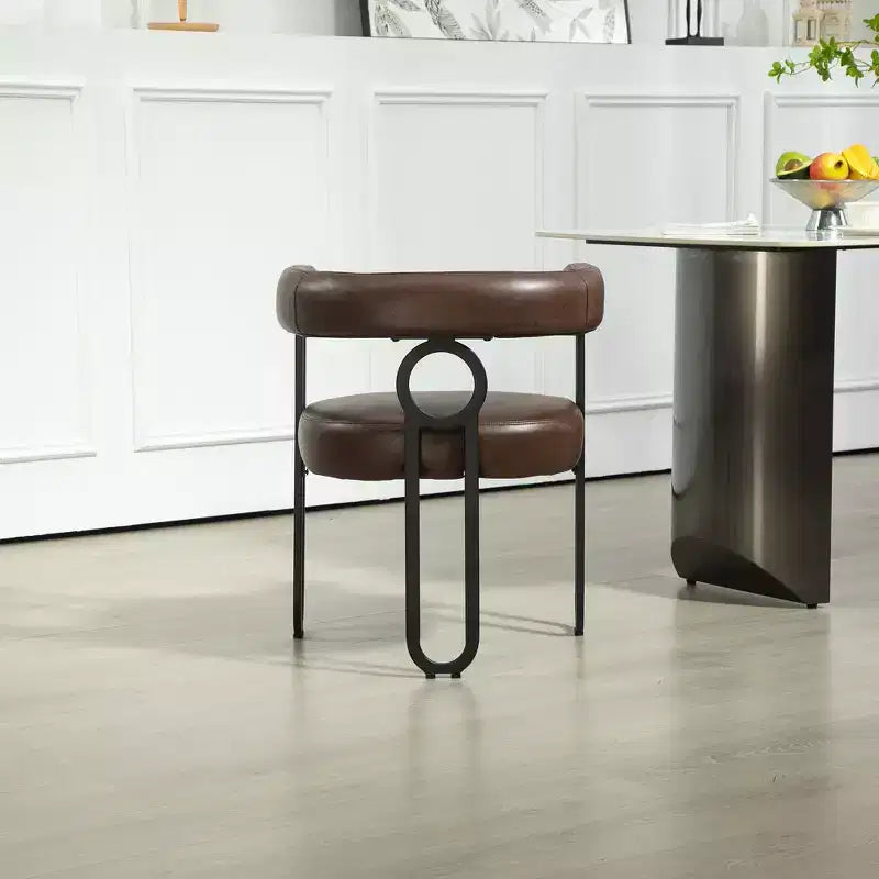 Okak Chaise d'appoint moderne, Fauteuil d'appoint contemporain en tissu chenille rembourré, Fauteuil de cuisine pour salon, lot de 1
