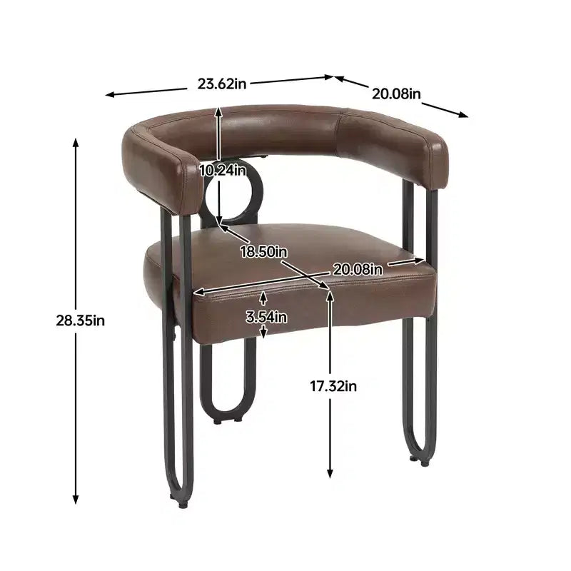 Okak Chaise d'appoint moderne, Fauteuil d'appoint contemporain en tissu chenille rembourré, Fauteuil de cuisine pour salon, lot de 1