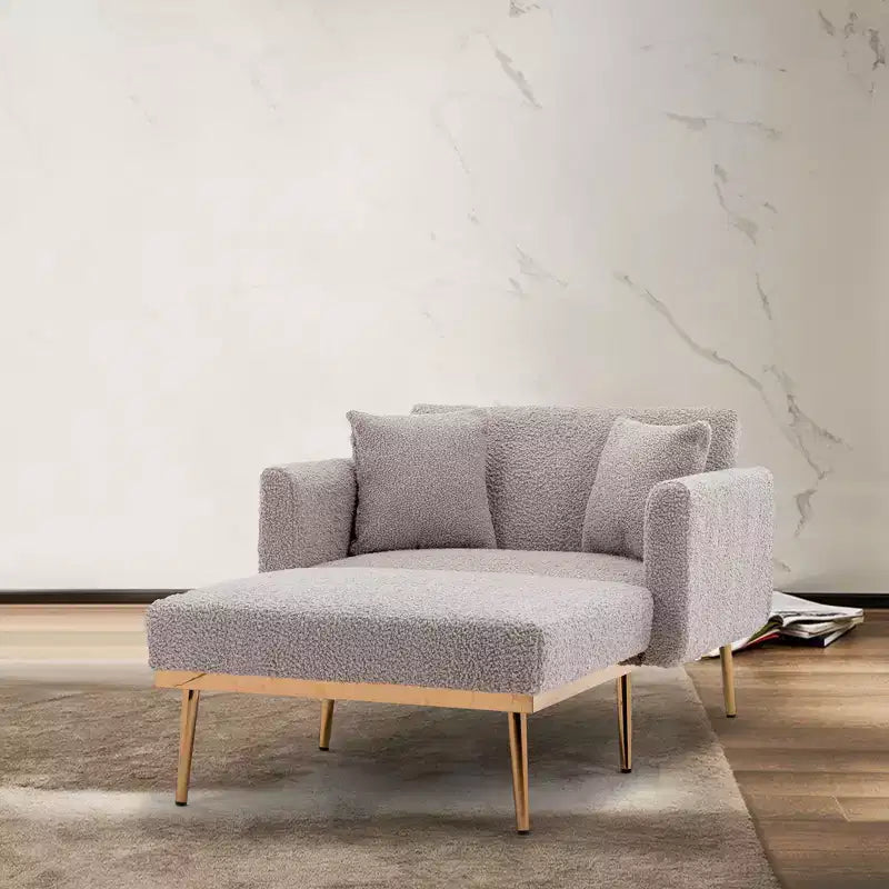 Okak Modern Accent Chair, Fashionable and Classic Style Chaise Accent Chair for Living Room and Hotel Bed Room