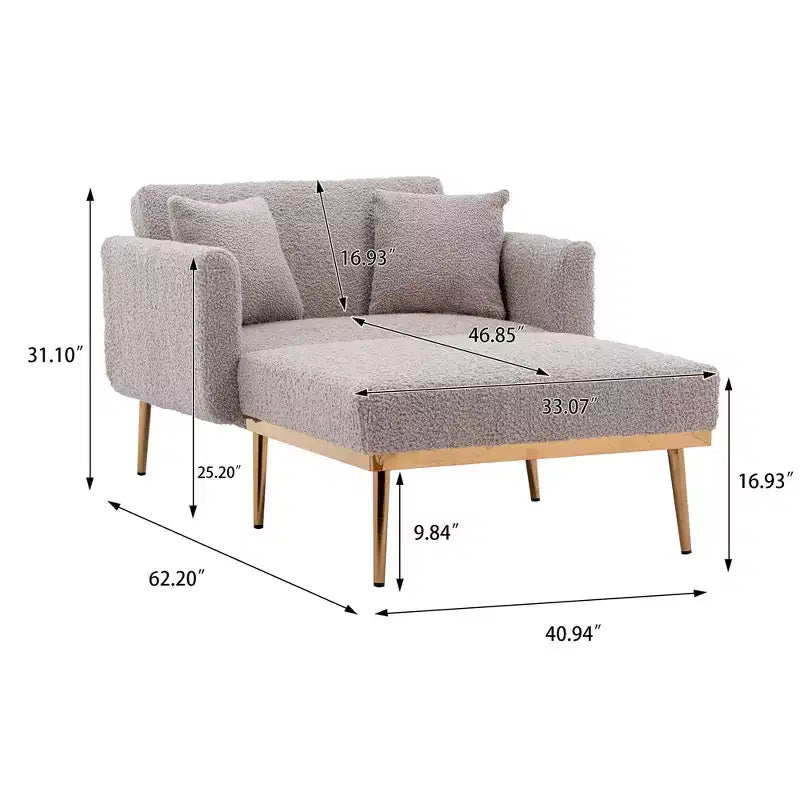 Chaise de salon Okak au design moderne, élégant et classique pour salon et chambre d'hôtel.