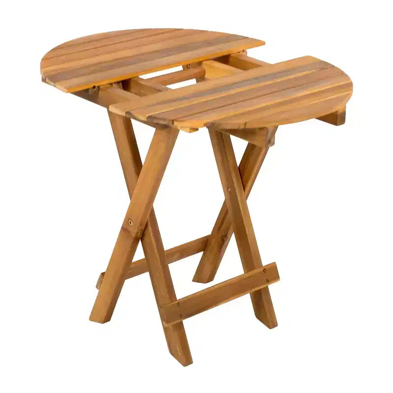 Christopher Knight Home Fred Chaise longue et table d'appoint réglables d'extérieur en bois d'acacia