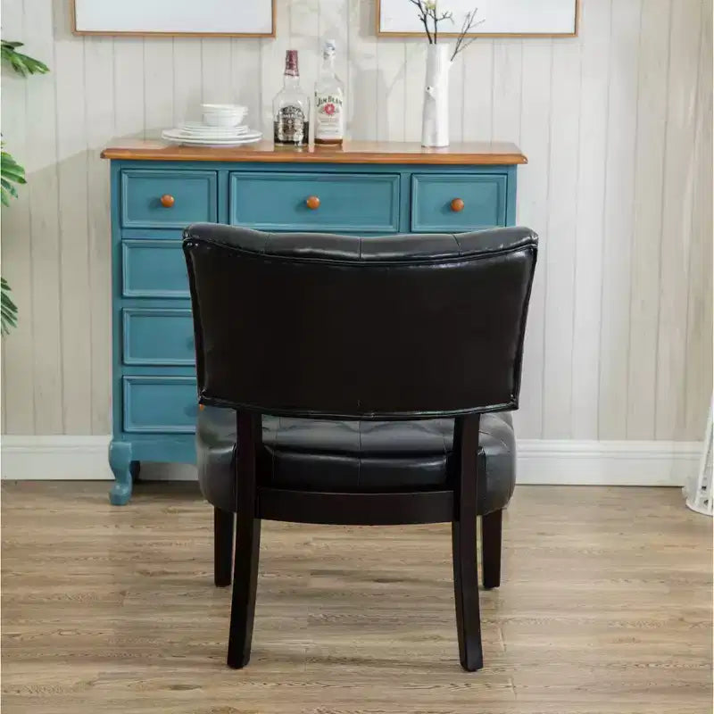 Fauteuil d'appoint moderne Okak, fauteuil d'appoint touffeté en boucle Movile avec assise surdimensionnée pour salon, chambre, appartement