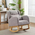 Okak Modern Accent Chair for Living Room, 27.2W Modern Accent High Backrest Lounge Arm Rocking Chair, Two Side Pocket