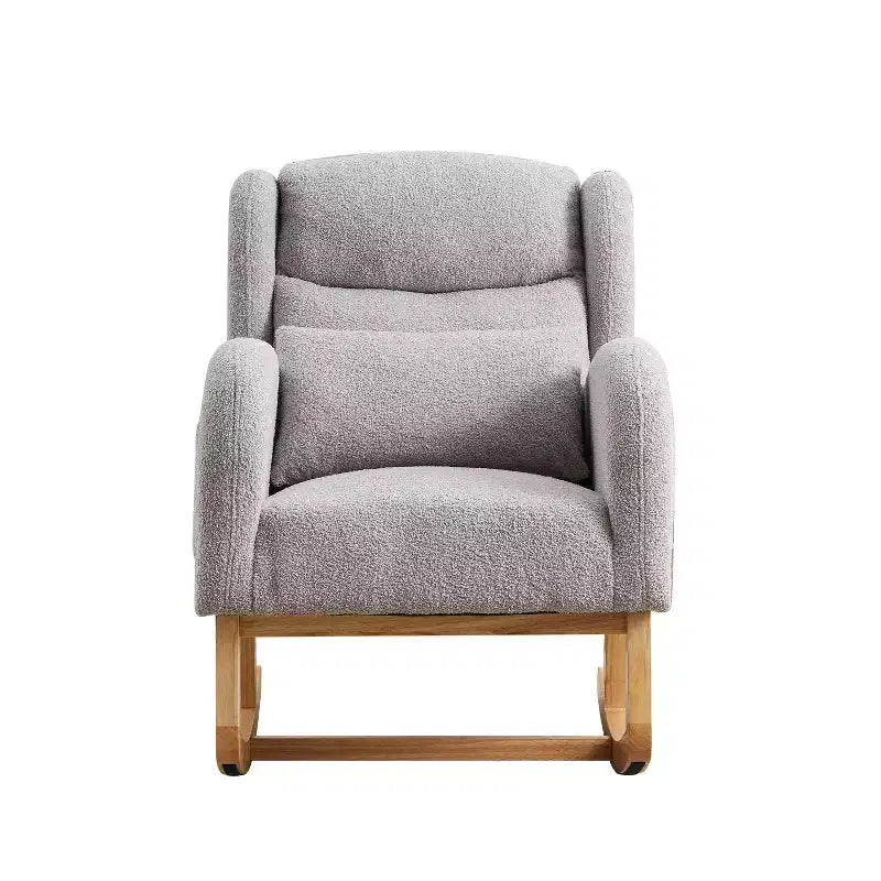 Okak Modern Accent Chair for Living Room, 27.2W Modern Accent High Backrest Lounge Arm Rocking Chair, Two Side Pocket