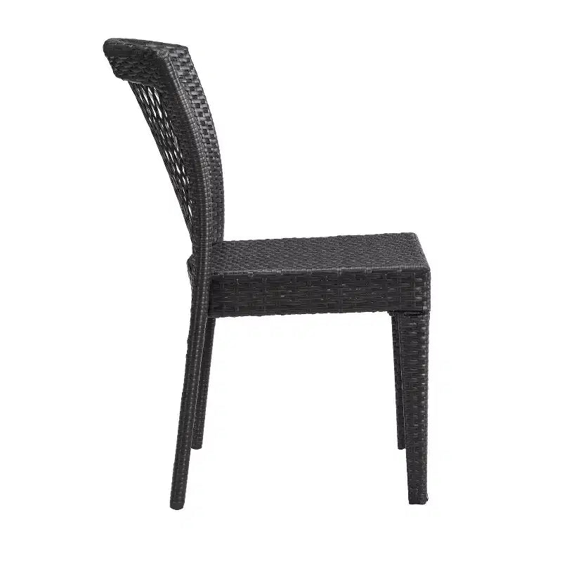 Christopher Knight Home Ashton Salon de jardin 3 pièces empilable en osier, Multibrown