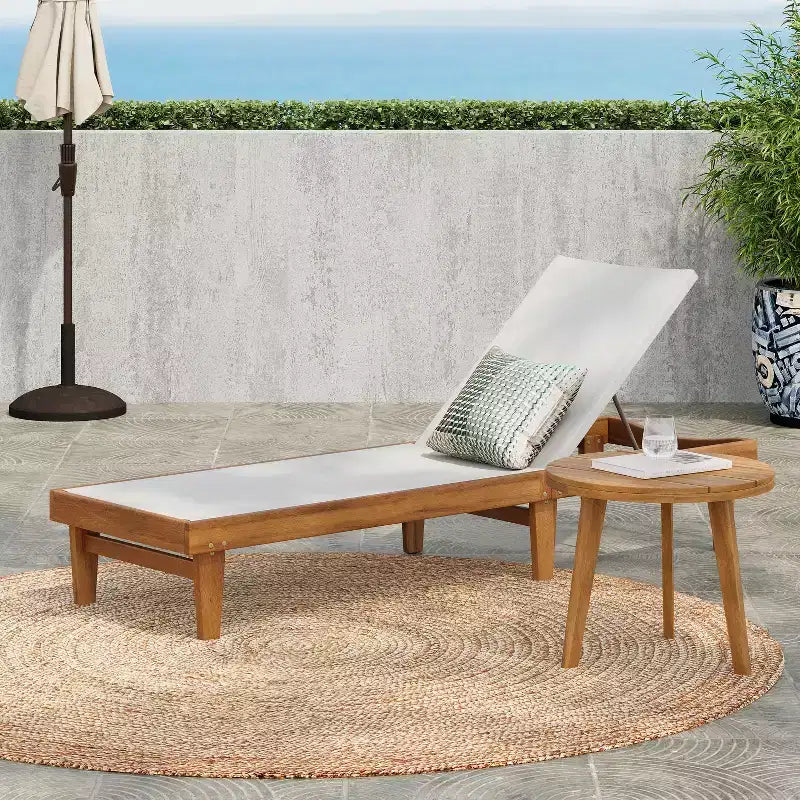 Christopher Knight Home Eldon Ensemble de conversation 2 pièces en bois d'acacia et filet pour l'extérieur