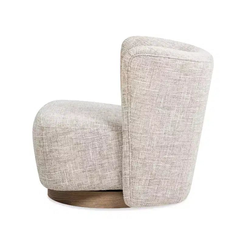 Fauteuil pivotant moderne Spenser de Christopher Knight Home, rembourré en chenille, 80 cm