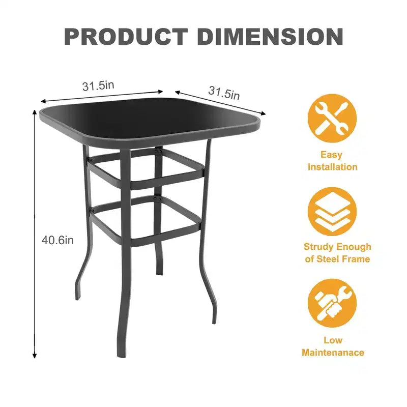 Lot de 2 tabourets de bar pivotants d'extérieur avec dossier haut et accoudoirs, chaises de terrasse résistantes aux intempéries, tabourets rotatifs hauteur comptoir pour terrasse, pelouse et jardin