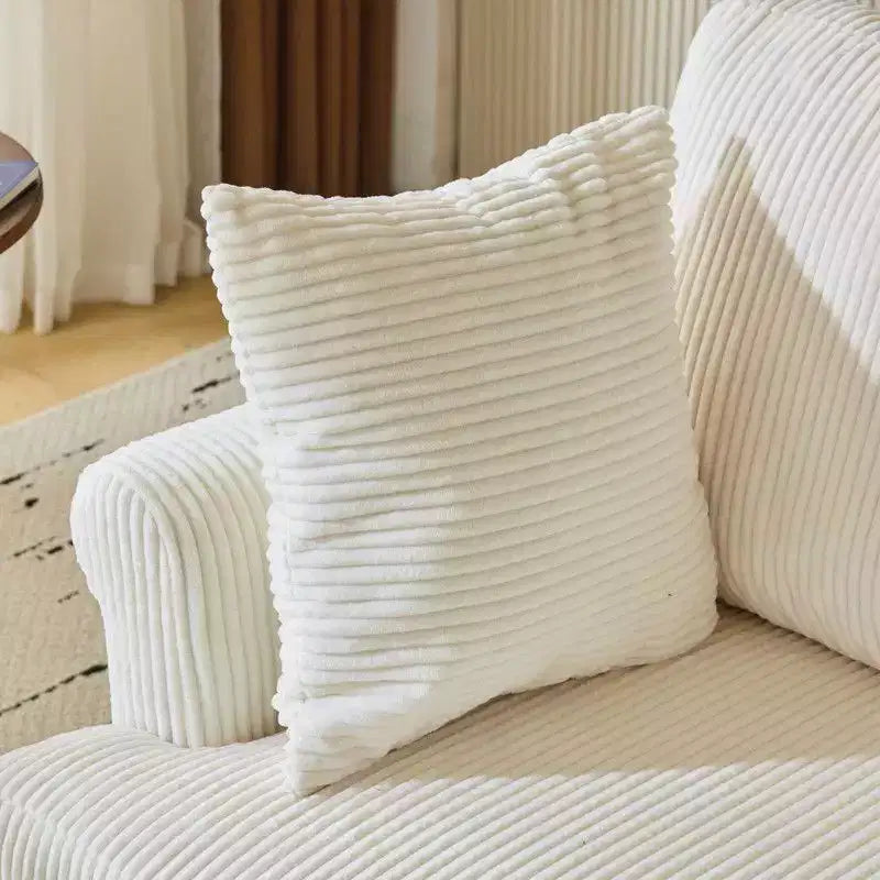 Karl Home Beige Corduroy Living Room Swivel Barrel Accent Chair