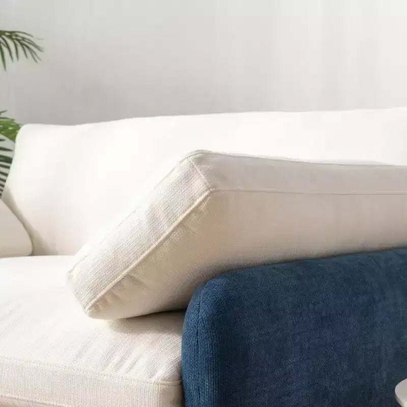 Fauteuil simple Merax en chenille surdimensionné avec assise profonde et coussins décoratifs