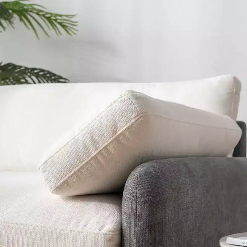 Fauteuil simple Merax en chenille surdimensionné avec assise profonde et coussins décoratifs