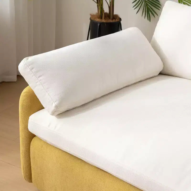Fauteuil simple Merax en chenille surdimensionné avec assise profonde et coussins décoratifs