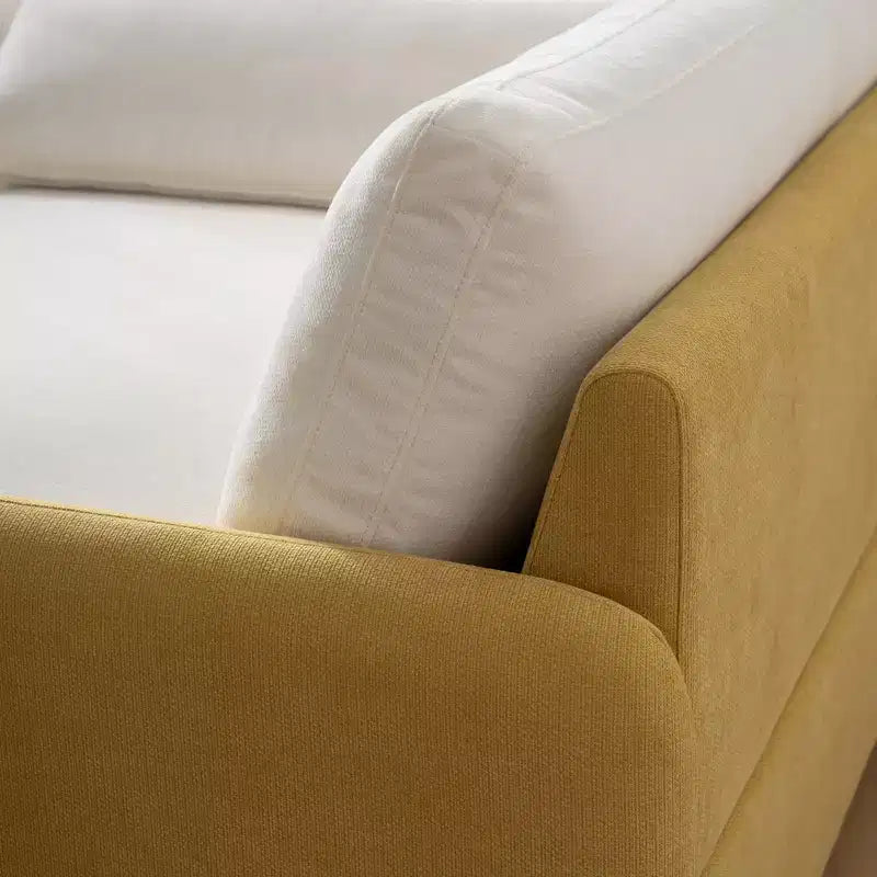 Fauteuil simple Merax en chenille surdimensionné avec assise profonde et coussins décoratifs