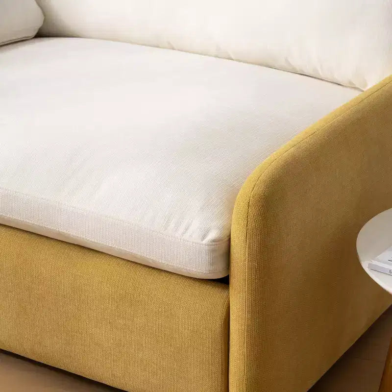 Fauteuil simple Merax en chenille surdimensionné avec assise profonde et coussins décoratifs