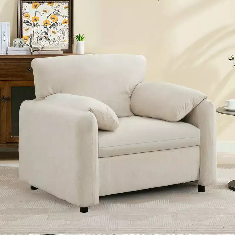 GDFStudio Caroline Modern 39 Chenille Upholstered Accent Chair