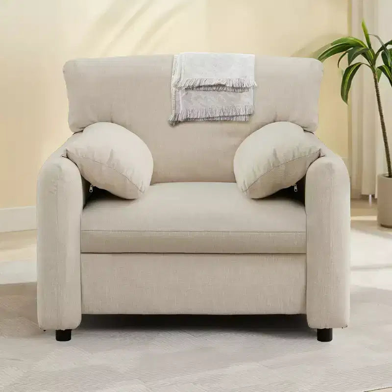 GDFStudio Caroline, fauteuil d'appoint moderne 39 po, rembourré en chenille