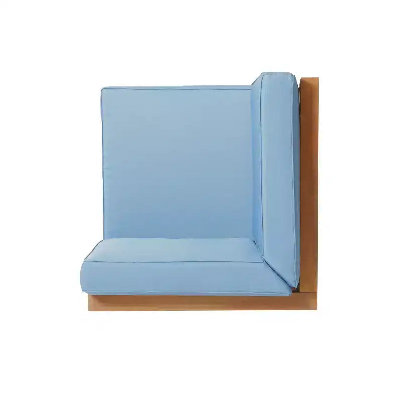 Christopher Knight Home Brava Canapé d'angle d'extérieur 5 places en bois d'acacia avec coussins