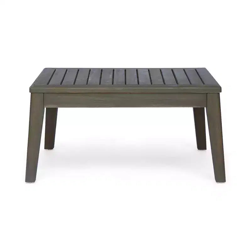 GDFStudio Bernice Ensemble de canapé sectionnel d'extérieur 7 pièces en bois d'acacia avec causeuse et table basse