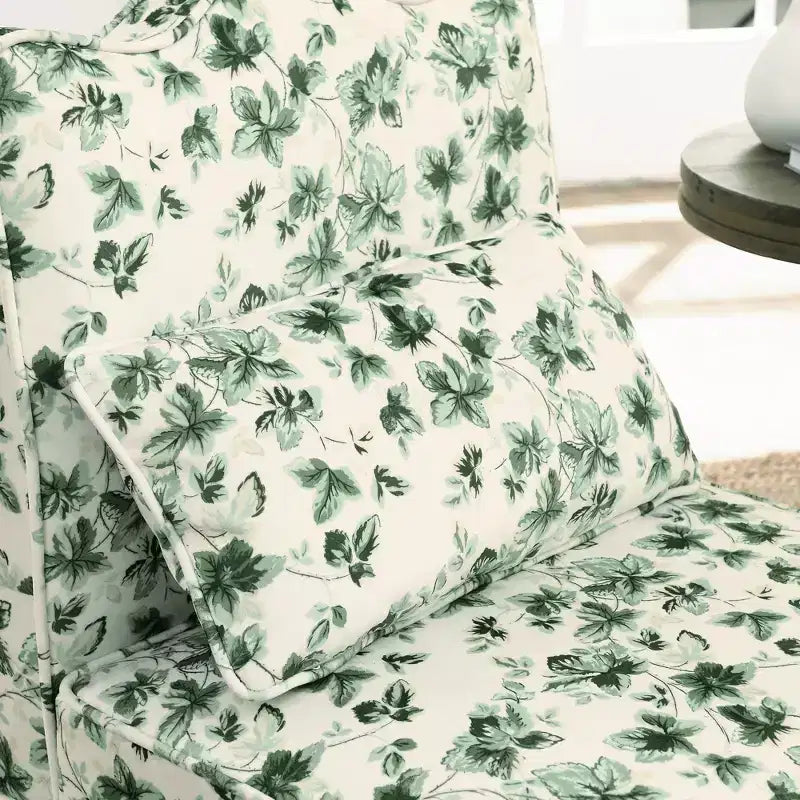 Okak Elegant Flannel Dining Chair Accent Chair with Soft Cushion Living Room Chair with Matching Pillow for Lounge Bedroom