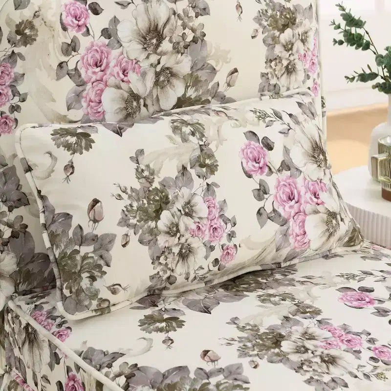 Okak Elegant Flannel Dining Chair Accent Chair with Soft Cushion Living Room Chair with Matching Pillow for Lounge Bedroom