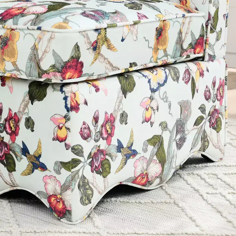 Okak Elegant Flannel Dining Chair Accent Chair with Soft Cushion Living Room Chair with Matching Pillow for Lounge Bedroom