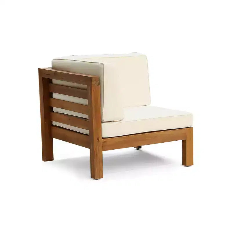 Christopher Knight Home Oana Ensemble canapé et fauteuils de jardin 8 places en bois d'acacia avec coussins