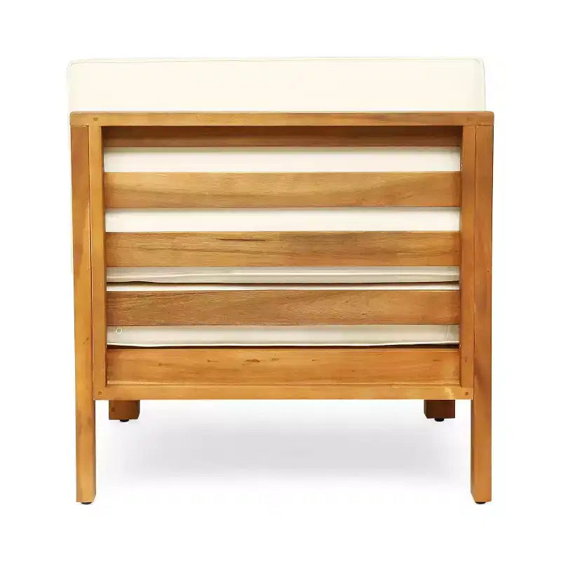 Christopher Knight Home Oana Ensemble canapé et fauteuils de jardin 8 places en bois d'acacia avec coussins