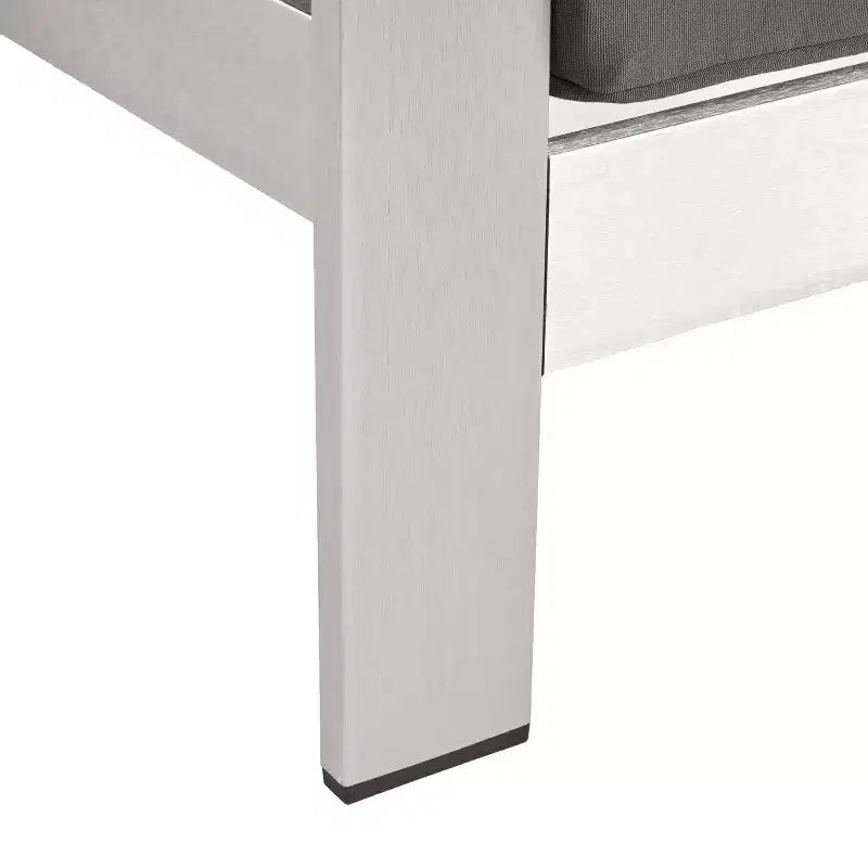 GDFStudio Wendy Salon de jardin 4 places en aluminium avec coussins