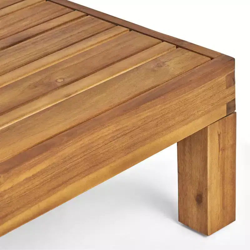 Christopher Knight Home Sandy Ensemble de 6 meubles de jardin modulaires en bois d'acacia avec coussins résistants à l'eau