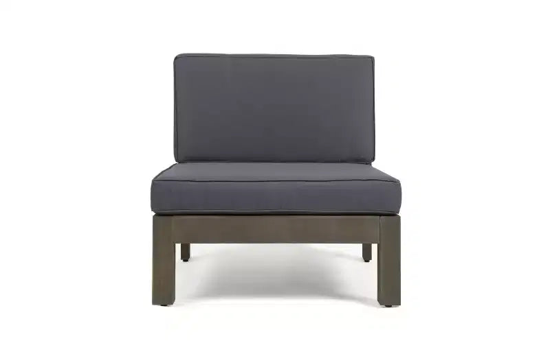Christopher Knight Home Sandy Ensemble de 6 meubles de jardin modulaires en bois d'acacia avec coussins résistants à l'eau