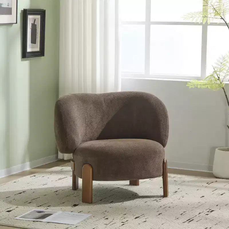 Christopher Knight Home Zoe, chaise sans accoudoirs rembourrée de style moderne du milieu du siècle, dossier à oreilles