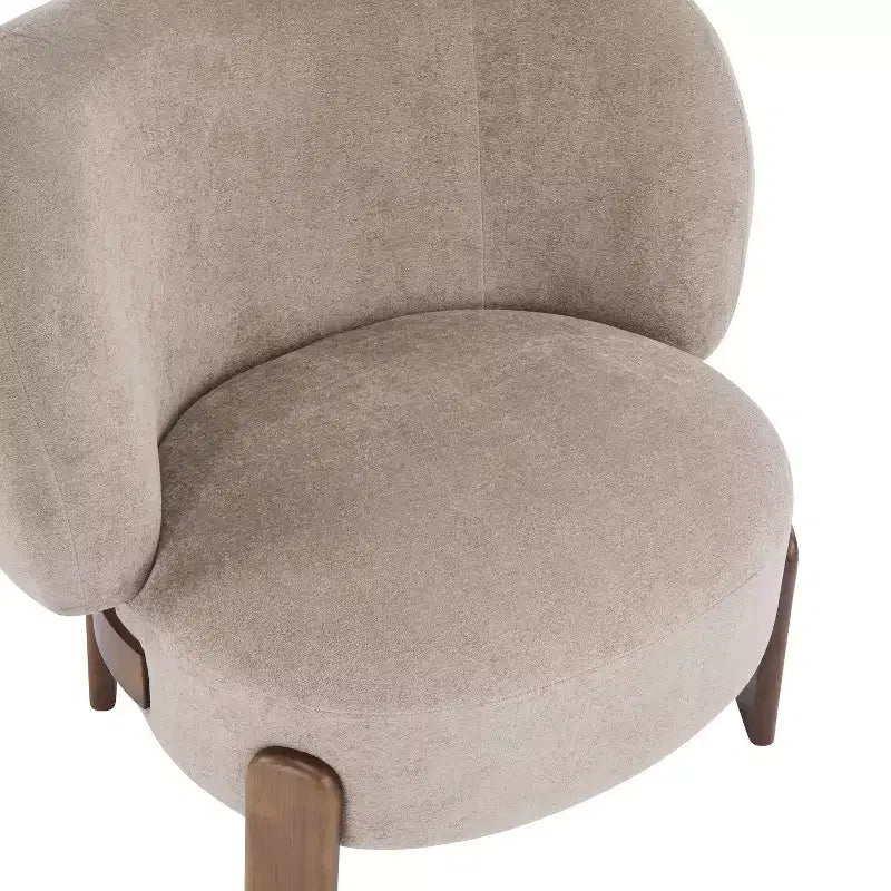 Christopher Knight Home Zoe, chaise sans accoudoirs rembourrée de style moderne du milieu du siècle, dossier à oreilles