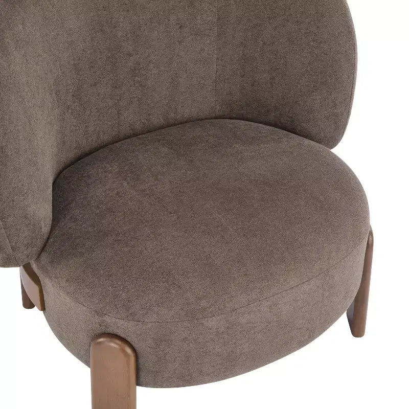 Christopher Knight Home Zoe, chaise sans accoudoirs rembourrée de style moderne du milieu du siècle, dossier à oreilles