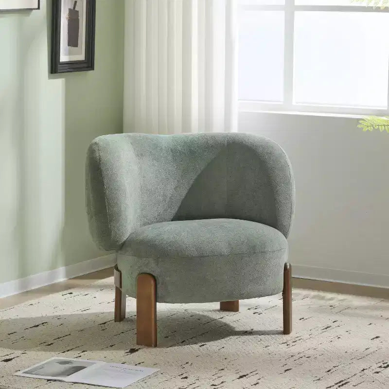 Christopher Knight Home Zoe, chaise sans accoudoirs rembourrée de style moderne du milieu du siècle, dossier à oreilles