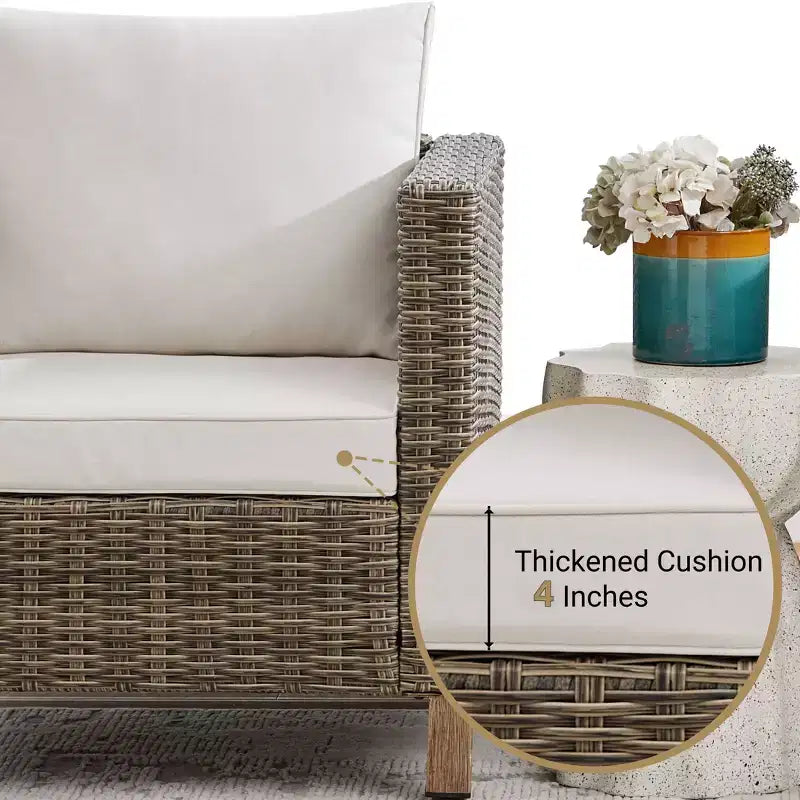 Salons de jardin 5 pièces avec coussins