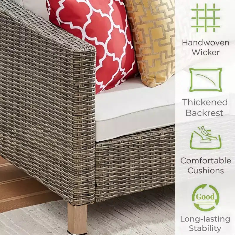 Salons de jardin 5 pièces avec coussins