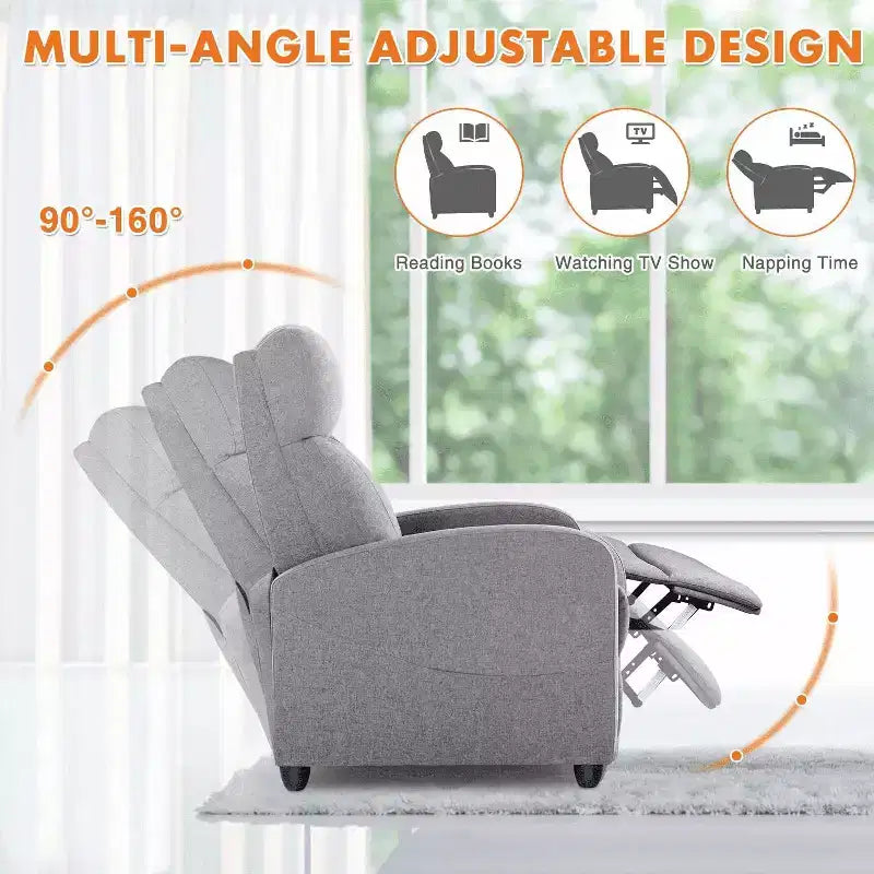 Fauteuil d'appoint MAYEERTY - Fauteuil pivotant à 360° en chenille avec coussin lombaire