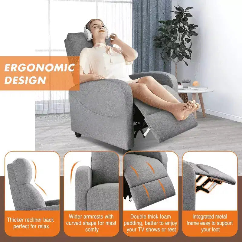 Fauteuil d'appoint MAYEERTY - Fauteuil pivotant à 360° en chenille avec coussin lombaire