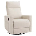 MAYEERTY Accent Chair - 360 Swivel Chenille Armchair with Lumbar Pillow