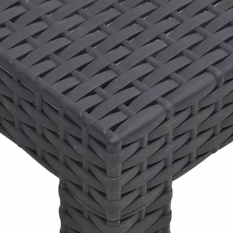 vidaXL Ensemble de 2 fauteuils de jardin avec coussins en résine tressée anthracite
