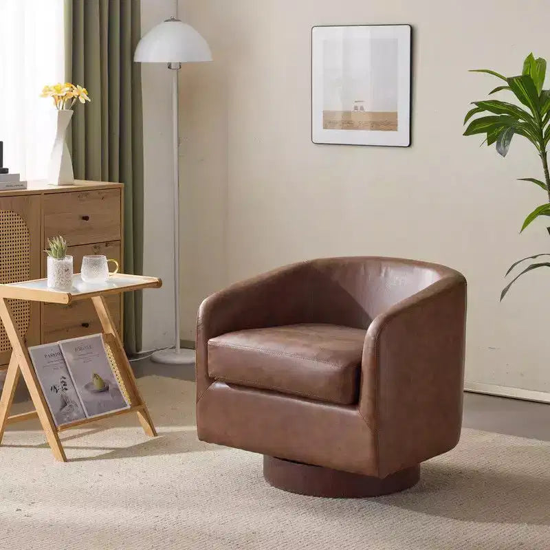 Karl Home Living Room Swivel Barrel Accent Chair