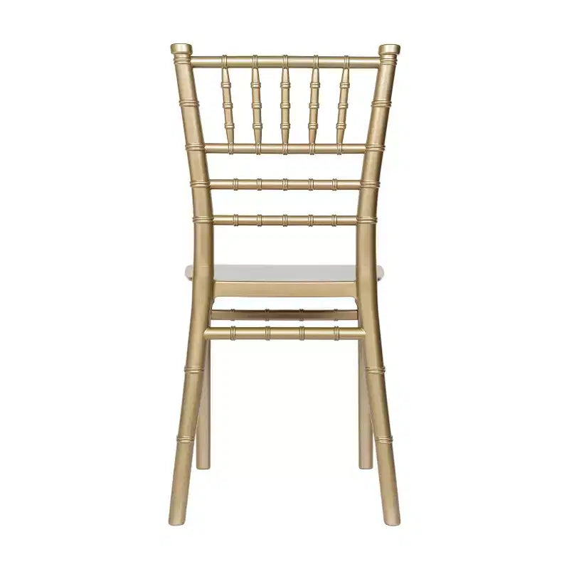 Flash Furniture HERCULES Set of 6 Childs Gold Resin Party and Event Chiavari Chairs for Commercial & Residential Use