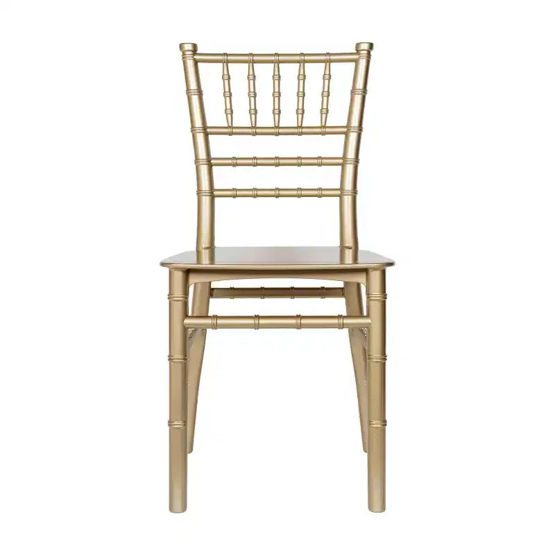 Flash Furniture HERCULES Set of 6 Childs Gold Resin Party and Event Chiavari Chairs for Commercial & Residential Use