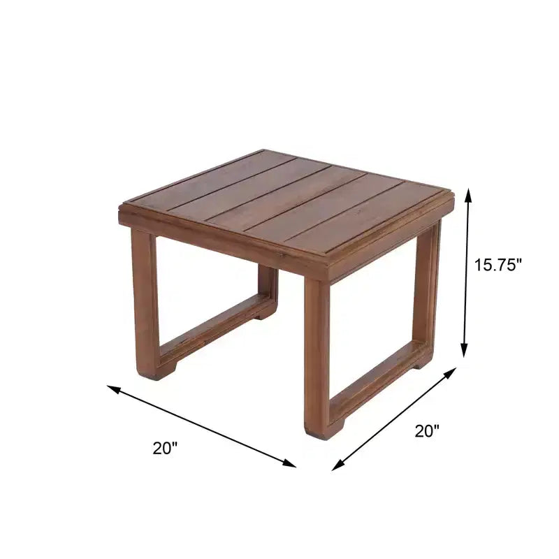 Christopher Knight Home Errol Ensemble de conversation 3 pièces contemporain d'extérieur en bois d'acacia avec coussins