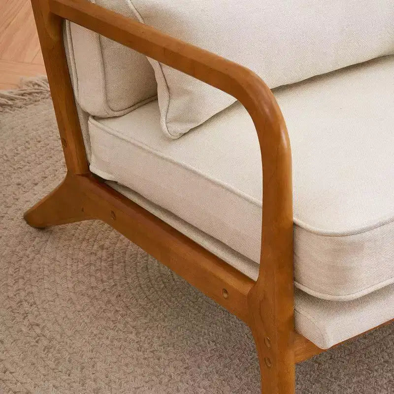 Fauteuil en bois massif Karl Home
