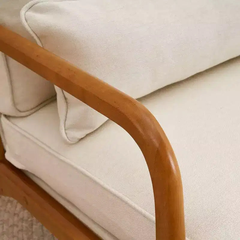 Fauteuil en bois massif Karl Home