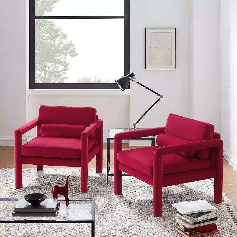 Fauteuil d'appoint en velours Art Leon, fauteuil moderne pour salon, canapé simple élégant et rembourré